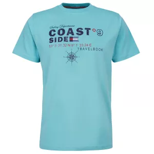 T-shirt COAST SIDE bleu aqua-6XL
