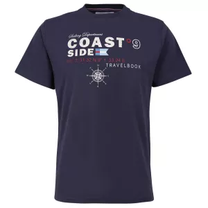T-shirt COAST SIDE bleu marine