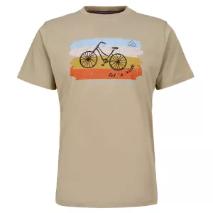 T-shirt TRAVELBIKE Beige  print vélo rétro - XXL4YOU