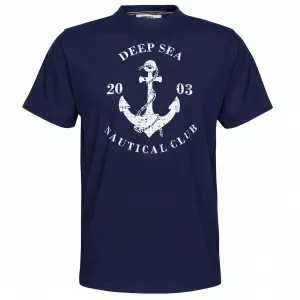T-shirt NAUTICAL CLUB bleu marine style marin