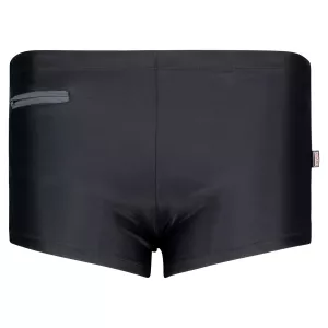 Maillot de bain poche zippée Noir Gris-6XL