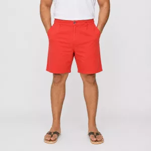 Bermuda chino léger Rouge Corail-6XL