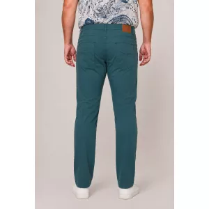 Pantalon été Gregorio Maxfort bleu pétrole stretch-E58