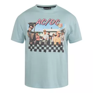 T-shirt AC/DC imprimé bleu clair