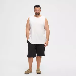 Maillot de corps TankTop blanc sans manche-2XL