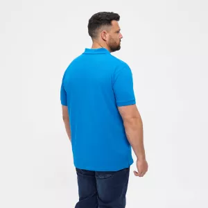 Polo piquet bleu cobalt avec poche-3XL