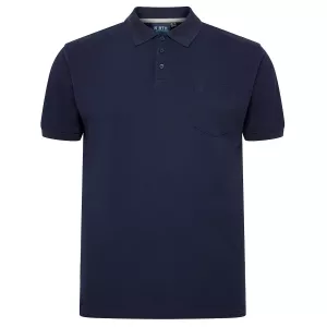 Polo piquet bleu marine avec poche