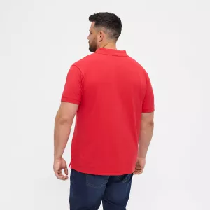 Polo piquet rouge avec poche-3XL