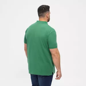 Polo piquet vert avec poche-6XL