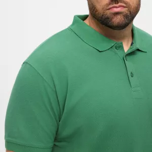 Polo piquet vert avec poche-4XL
