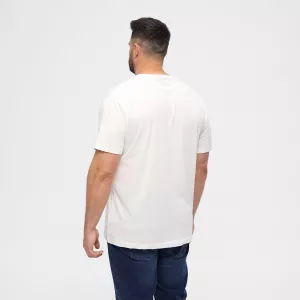 T-shirt blanc Col rond North basic-3XL