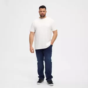 T-shirt blanc Col rond North basic-3XL
