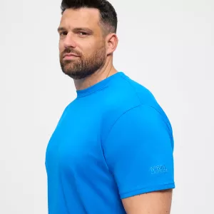 T-shirt bleu cobalt Col rond North basic-3XL