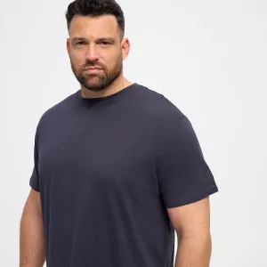 T-shirt bleu marine Col rond North basic-7XL