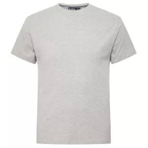 T-shirt gris chiné Col rond North basic