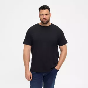 T-shirt noir Col rond North basic-4XL