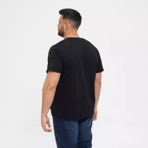 T-shirt noir Col rond North basic-6XL