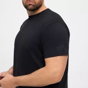 T-shirt noir Col rond North basic-6XL