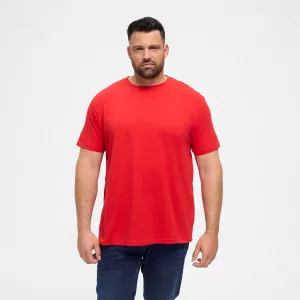 T-shirt rouge Col rond North basic-8XL