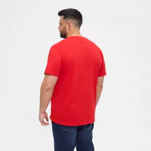 T-shirt rouge Col rond North basic-6XL