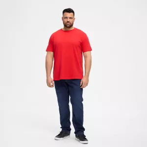 T-shirt rouge Col rond North basic-8XL