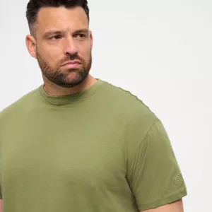 T-shirt vert olive Col rond North basic-3XL