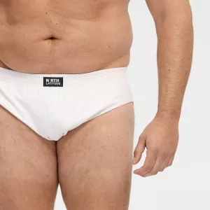 Slip stretch blanc grande taille-5XL