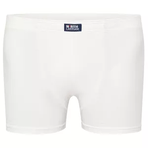 Boxer Stretch blanc grande taille