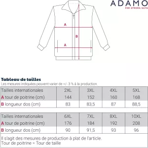 Veste softshell travail noire-6XL