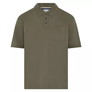 Polo Castro poche poitrine vert olive