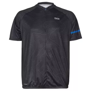 Tee-shirt vélo noir et bleu North sport cycliste