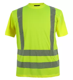 T-shirt haute visibilité Jaune Fluo  de 2XL à 8XL