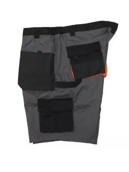 Short de travail gris anthracite multi-poches 