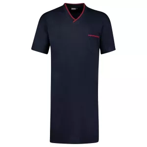 Chemise de Nuit  manche courte pour Homme bleu marine
