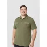 Polo piqué de qualité Vert army de 3XL à 6XL