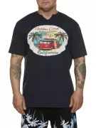 T-shirt bleu marine motif Golden Coast California 