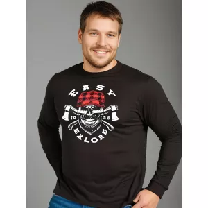 Tshirt manche longue noir de 3XL à 8XL