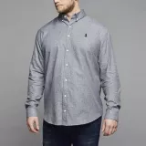 Chemise manches longues Mélange de gris chic