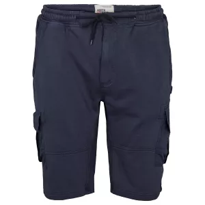 Short sweat cargo bleu marine grande taille 2XL - 8XL