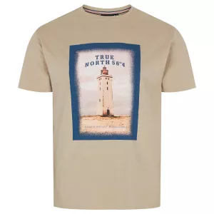 North 56°4 T-shirt manche courte Beige  2XL à 10XL