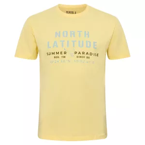 North 56°4 T-shirt manche courte Jaune clair