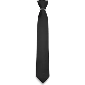 Cravate noire Real Guys 100% soie largeur 7 cm