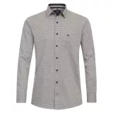 Chemise manche longue Motif marron de 2XL à 6XL