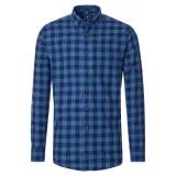 Chemise en flanelle carreaux bleu marine bleu
