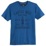 T-shirt Castle Hill bleu motif phare nautique