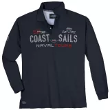 Polo piqué Coast Sails bleu nuit