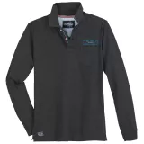 Polo manche longue gris anthracite