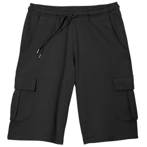 Bermuda cargo sweat noir confort pratique