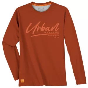 T-shirt manches longues Redfield Urban orange cayenne