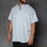Chemise Replika bleu clair col américain - XXL4YOU